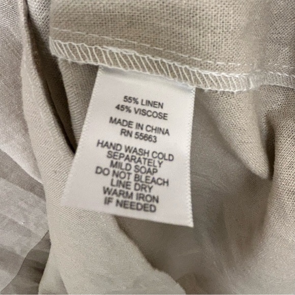 For Cynthia Linen Blend Sleeveless Midi Dress - Size XS - Picture 6 of 7